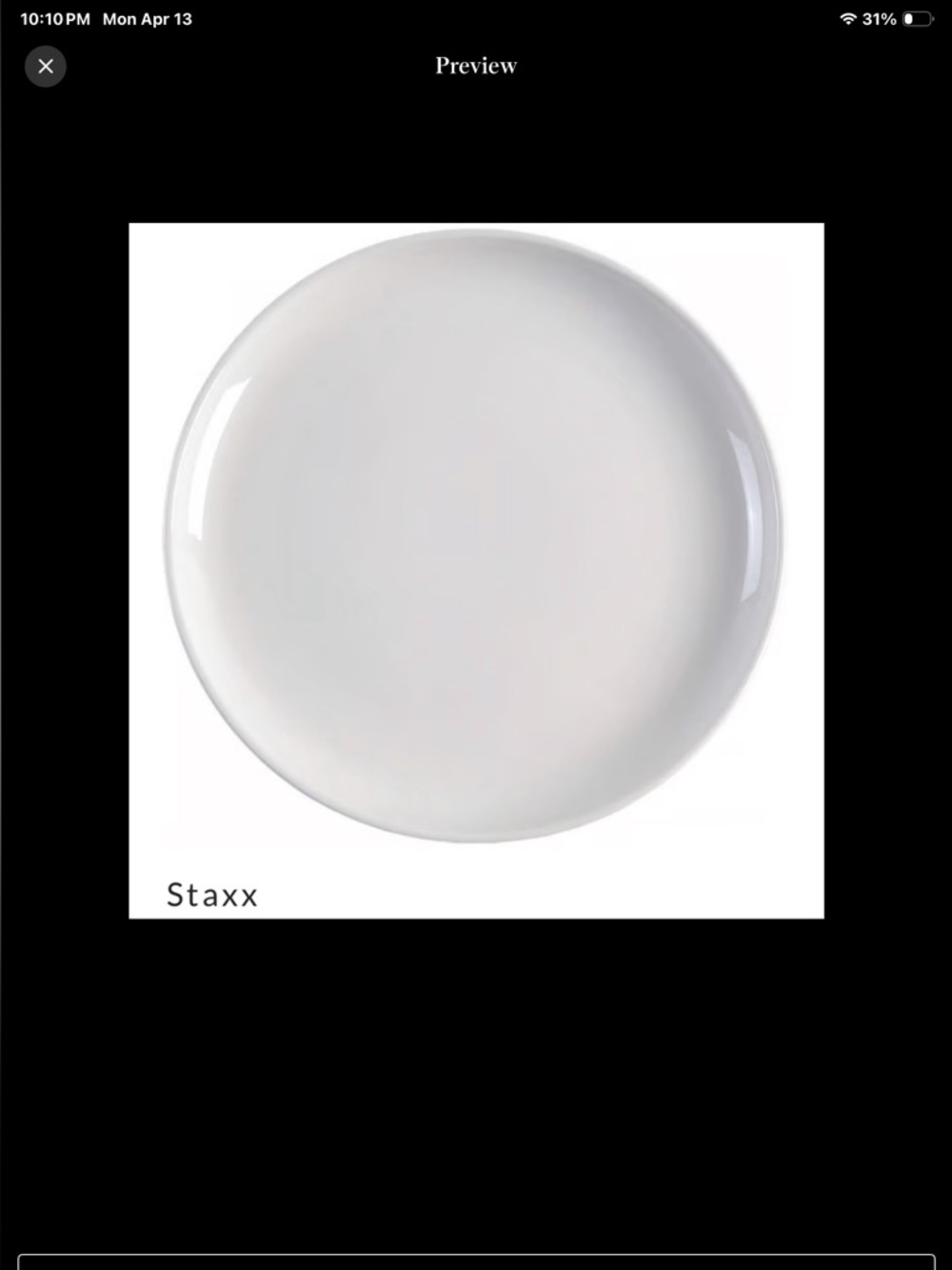 Crate & Barrel White Staxx Dinner Plates Off White Stackable Plates 1/2" Side